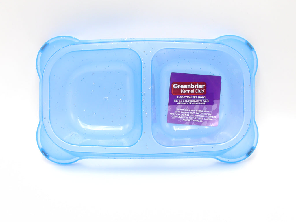 Greenbrier Kennel Club 2-Section Bowl, 1-ct.