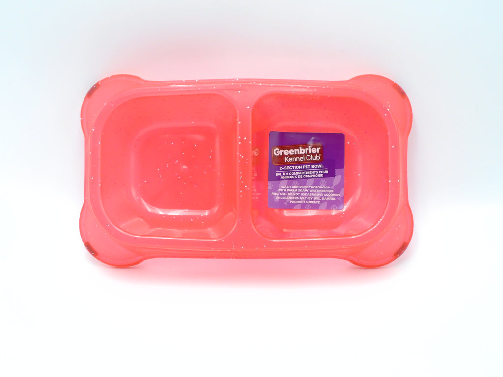 Greenbrier Kennel Club 2-Section Bowl, 1-ct.