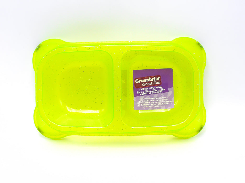 Greenbrier Kennel Club 2-Section Bowl, 1-ct.
