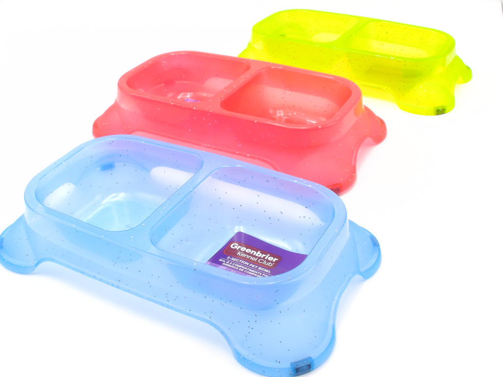 Greenbrier Kennel Club 2-Section Bowl, 1-ct.