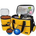 Travel Bag with Food Containers and Bowls Medium Dog Yellow 22 L Limit