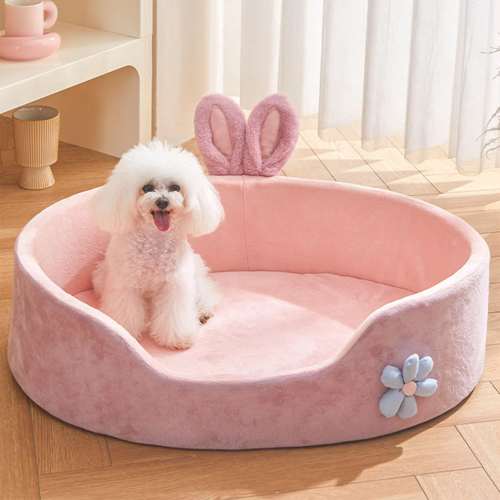  Pet Bed Detachable Washable Dog Sleeping Bed Soft Comfortable Warm Cat Bed for Four Seasons 