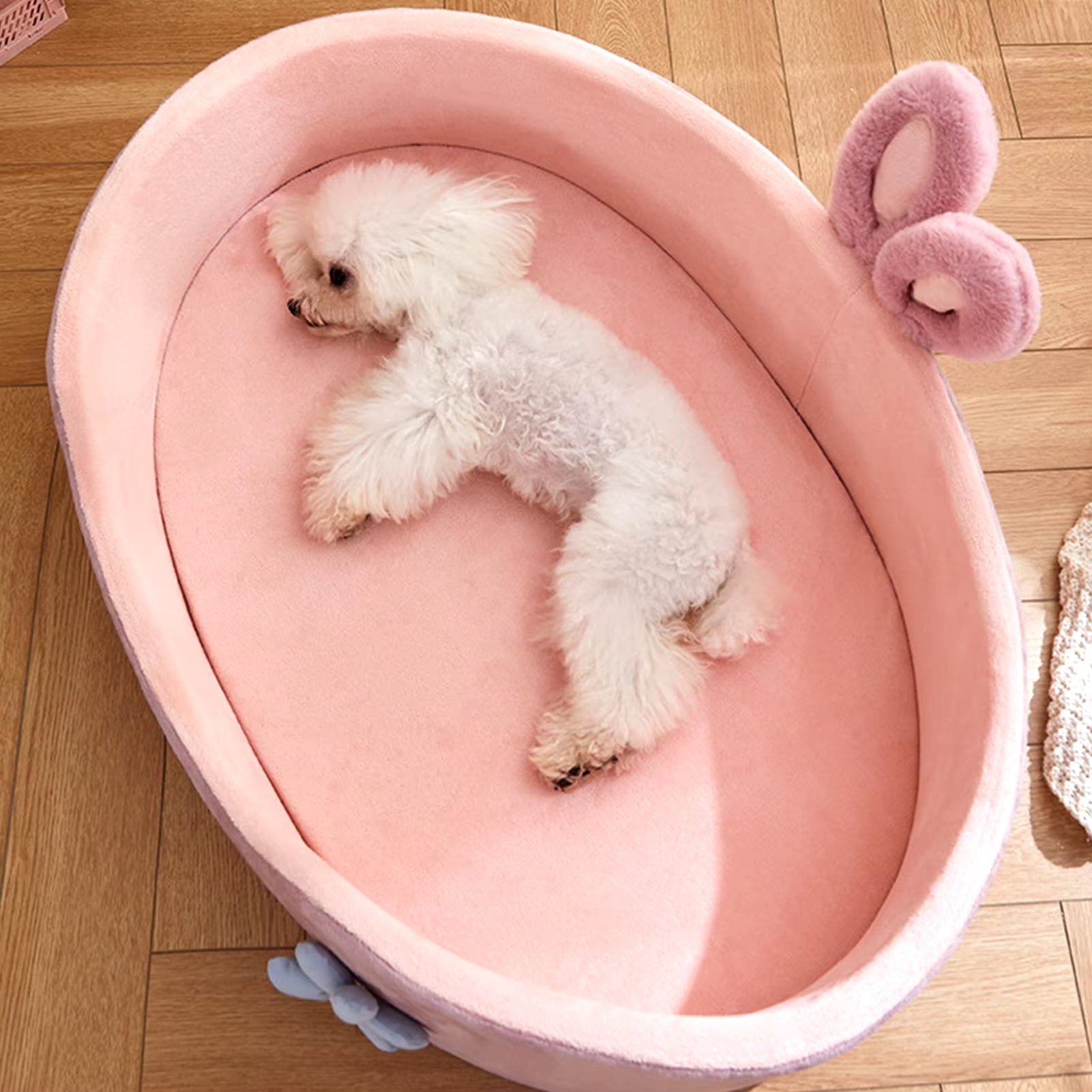  Pet Bed Detachable Washable Dog Sleeping Bed Soft Comfortable Warm Cat Bed for Four Seasons 