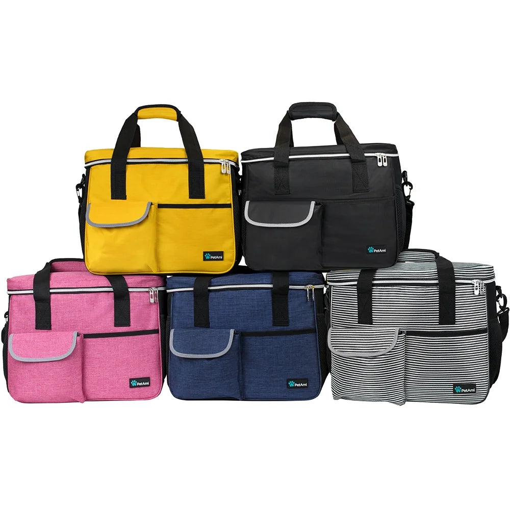 Travel Bag with Food Containers and Bowls Medium Dog Yellow 22 L Limit
