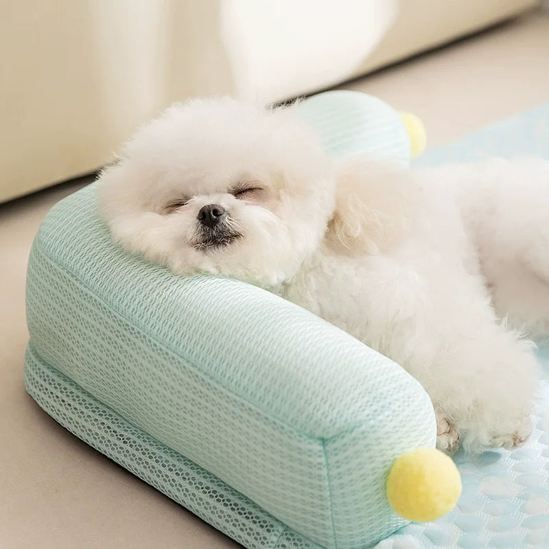  Dog Bed Cushion Sofa Bed Teddy Dog Mat Spring and Summer L-Shaped