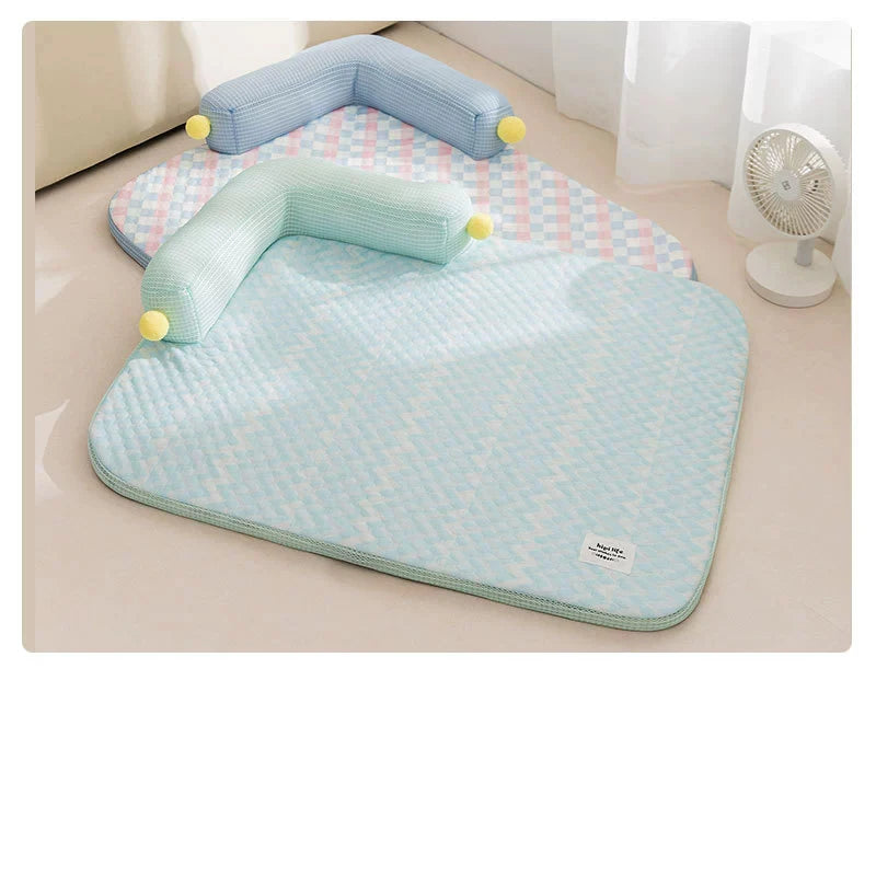  Dog Bed Cushion Sofa Bed Teddy Dog Mat Spring and Summer L-Shaped