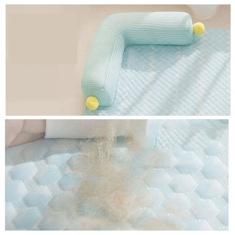  Dog Bed Cushion Sofa Bed Teddy Dog Mat Spring and Summer L-Shaped