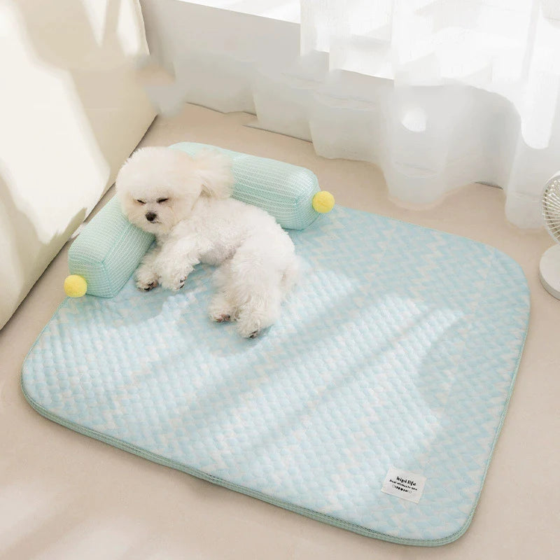 Dog Bed Cushion Sofa Bed Teddy Dog Mat Spring and Summer L-Shaped