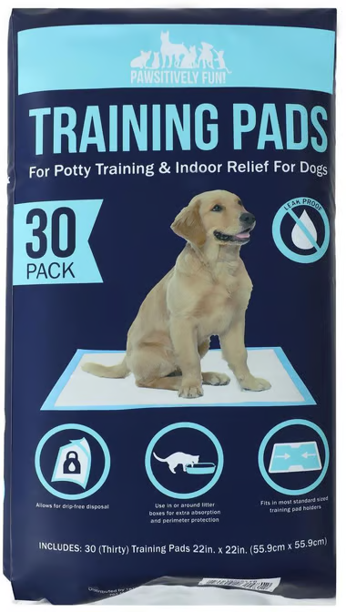 Pawsitively Fun! Pets Training Pads 30-Pack