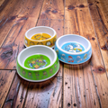 3 Pack Ninja Turtles, Garfield and The Smurfs Cat and Dog Bowl 7in