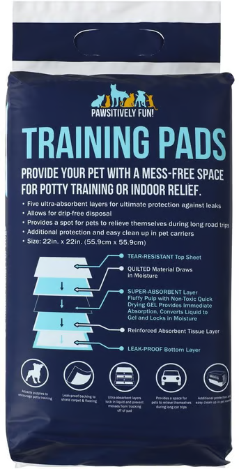 Pawsitively Fun! Pets Training Pads 30-Pack