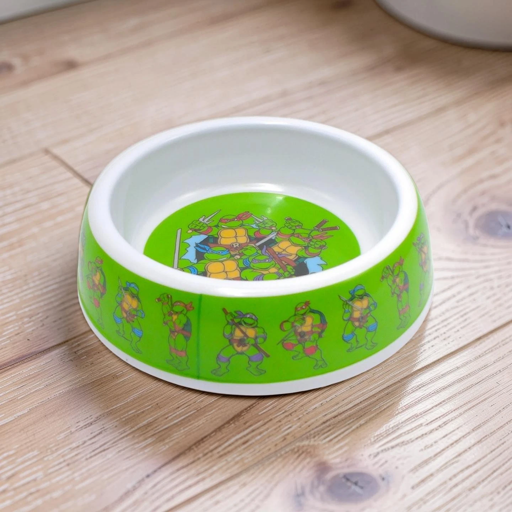 TMNT Teenage Mutant Ninja Turtles Bowl Dog Cat Food Water Dish 7in New Officia